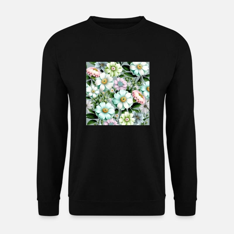 Floral Design 28 - Unisex Pullover - Schwarz