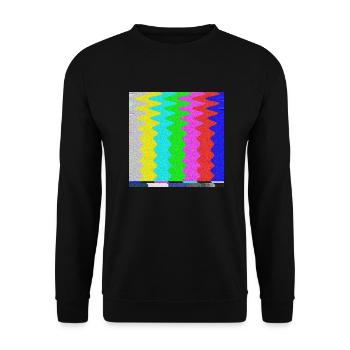 SMPTE color bars | TV Color Test Bars | Stand by - Unisex Sweatshirt - black - Front - Alina (178cm) & Michal (187cm)