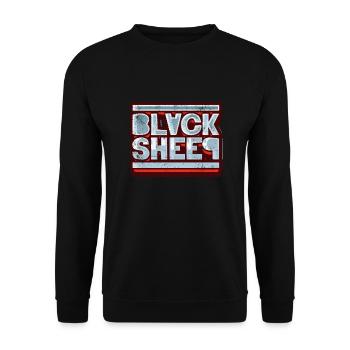 Black Sheep Rétro - Sweat-shirt Unisexe - noir - Devant - Alina (178cm) & Michal (187cm)