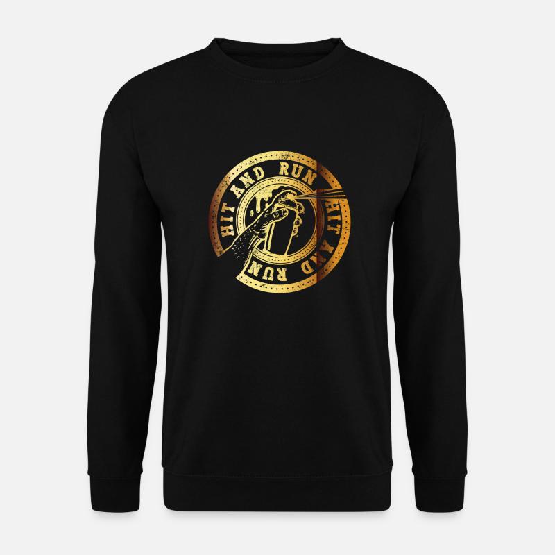 Graffiti Hit and run - Unisex Pullover - Schwarz