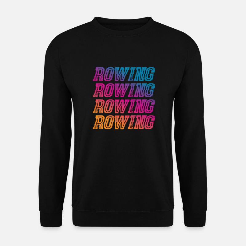 Rowing Ruderer Geschenk - Unisex Pullover - Schwarz