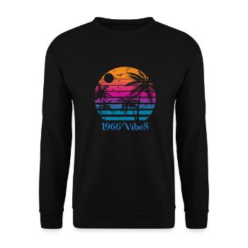 1966 53rd birthday - Unisex Sweatshirt - black - Front - Alina (178cm) & Michal (187cm)