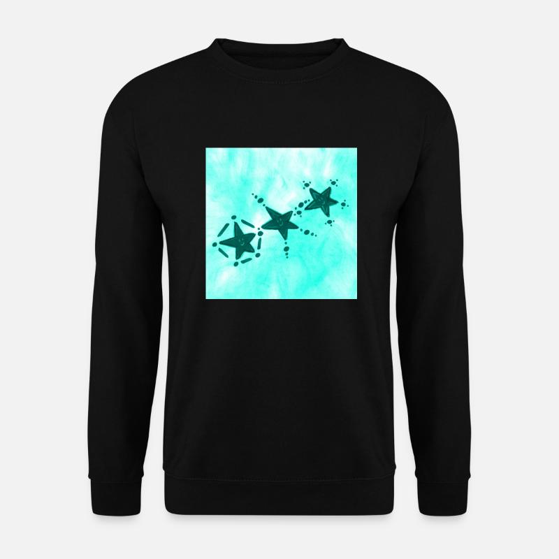 3 STERNE LÄCHELND AZULITO - Unisex Pullover - Schwarz