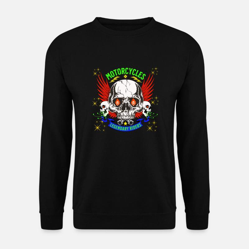 Motorräder Legendäre Fahrer - Unisex Pullover - Schwarz