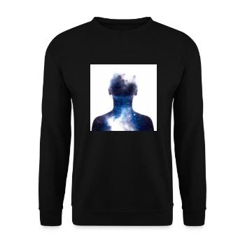 Nebel Silhouette - Unisex Pullover - Schwarz - Vorne - Alina (178cm) & Michal (187cm)