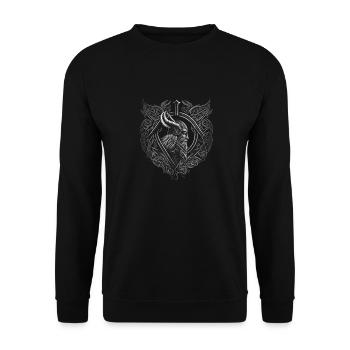 Black Coven - Odin - Unisex Sweatshirt - black - Front - Alina (178cm) & Michal (187cm)