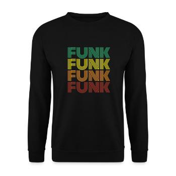 Funk Retro - Unisex Sweatshirt - black - Front - Alina (178cm) & Michal (187cm)