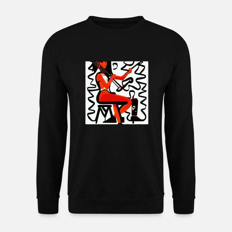 Musik Mädchen - Unisex Pullover - Schwarz