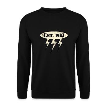 Millésime 1983 - Sweat-shirt Unisexe - noir - Devant - Alina (178cm) & Michal (187cm)