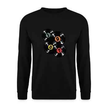 Millésime 1987 - Sweat-shirt Unisexe - noir - Devant - Alina (178cm) & Michal (187cm)