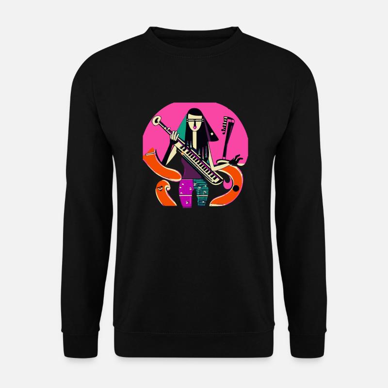 Musik Mädchen - Unisex Pullover - Schwarz