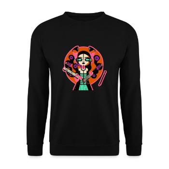 Fille de la musique - Sweat-shirt Unisexe - noir - Devant - Alina (178cm) & Michal (187cm)