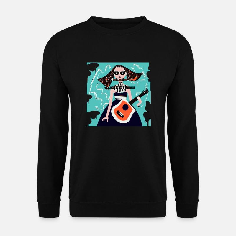 Musik Mädchen - Unisex Pullover - Schwarz