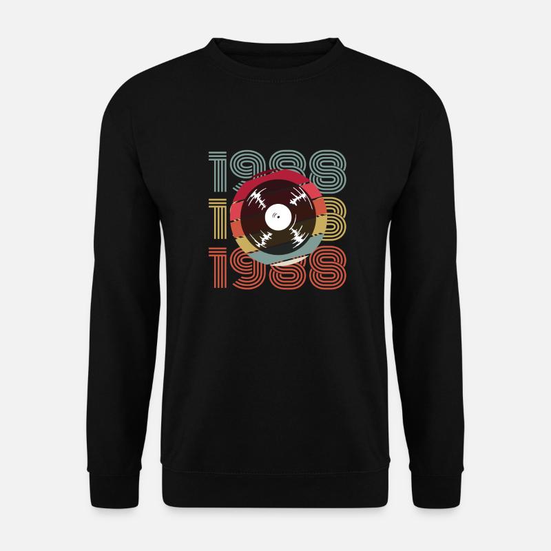 1988 Retro - Unisex Pullover - Schwarz