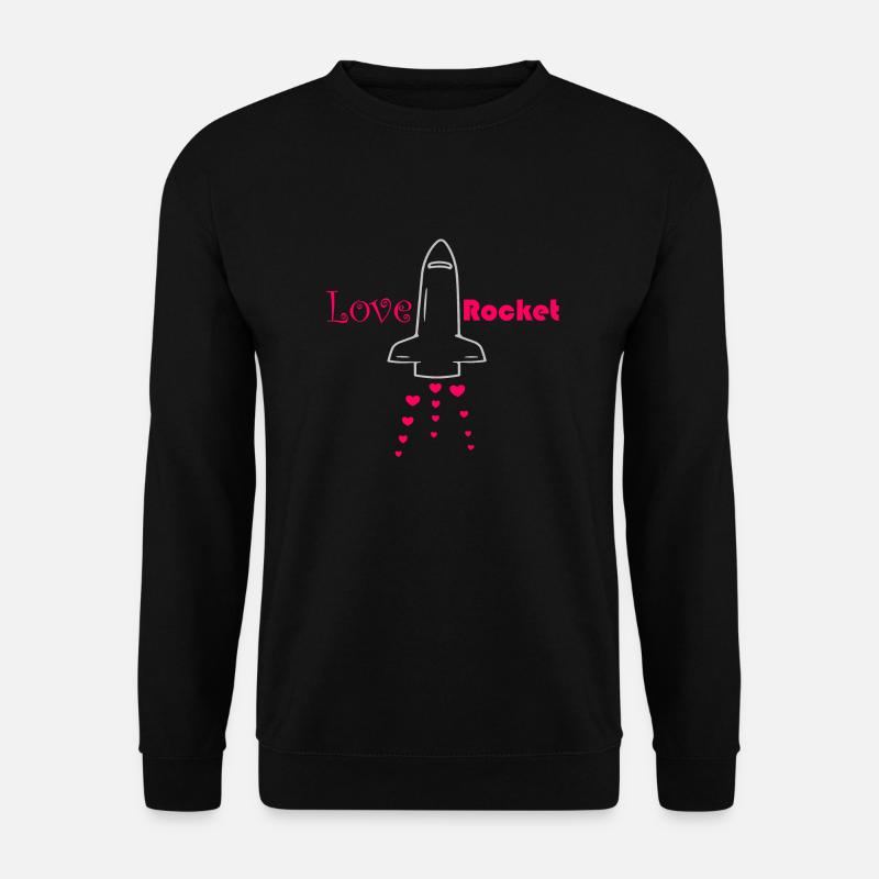 Fusée d’amour - Sweat-shirt Unisexe - noir