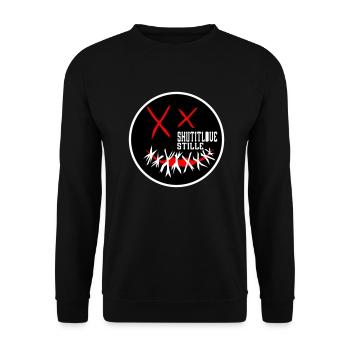 Stille Liebe - Unisex Pullover - Schwarz - Vorne - Alina (178cm) & Michal (187cm)