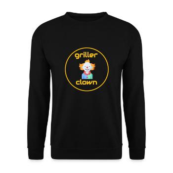 Griller Clown - Unisex Pullover - Schwarz - Vorne - Alina (178cm) & Michal (187cm)