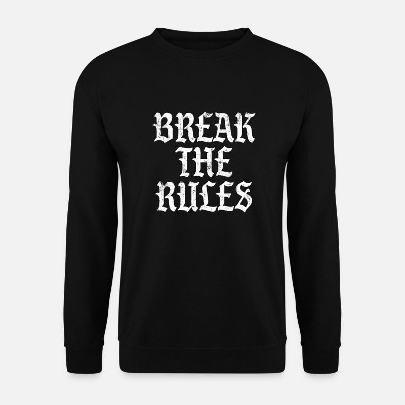 Break the Rules - Unisex Sweatshirt - black