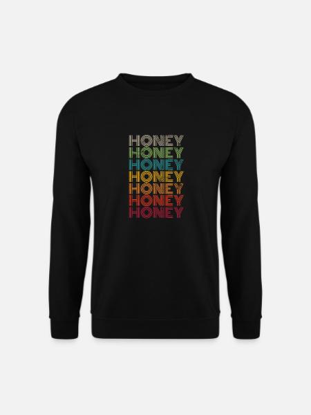 Miel Rétro Saint-Valentin - Sweat-shirt Unisexe - noir
