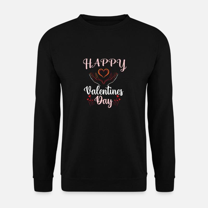 Happy Valentines Day - Unisex Pullover - Schwarz