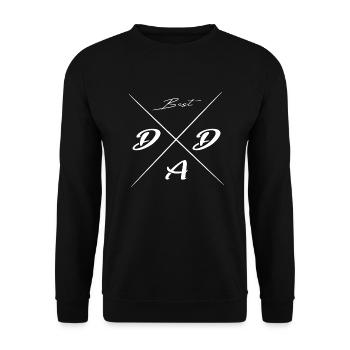 Best Dad Gift white - Unisex Sweatshirt - black - Front - Alina (178cm) & Michal (187cm)