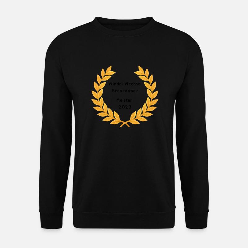 Windel Wechsel Baby - Unisex Pullover - Schwarz
