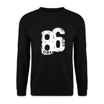 86 Vintage 1986 - Unisex Sweatshirt - black - Front - Alina (178cm) & Michal (187cm)