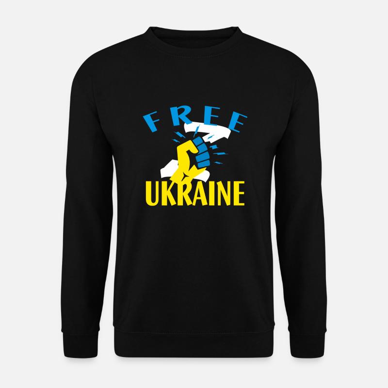 Free Ukraine - Unisex Pullover - Schwarz