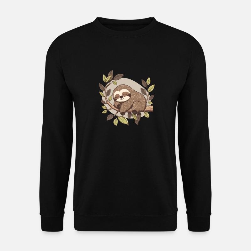 Niedliches Faultier - Unisex Pullover - Schwarz