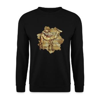 Chameau - Sweat-shirt Unisexe - noir - Devant - Alina (178cm) & Michal (187cm)