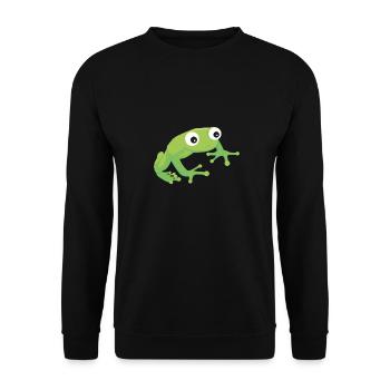 Grenouille - Sweat-shirt Unisexe - noir - Devant - Alina (178cm) & Michal (187cm)