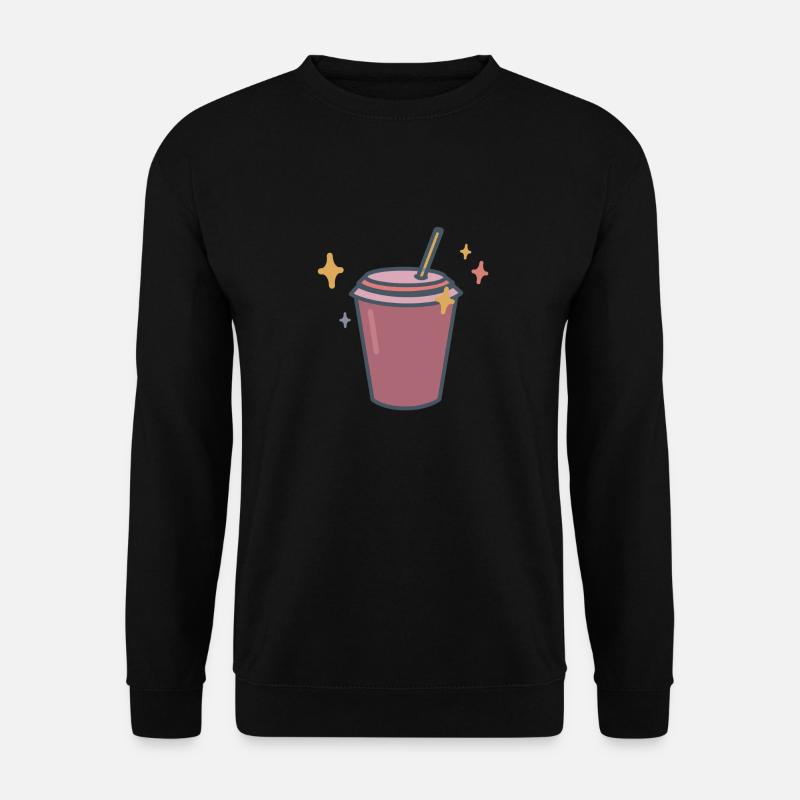 CUTE COFFEE CUP - Unisex Pullover - Schwarz