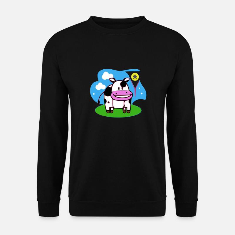 Luli die Kuh - Unisex Pullover - Schwarz