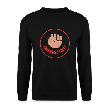 Freundschaft Kreis Neu - Unisex Pullover - Schwarz - Vorne - Alina (178cm) & Michal (187cm)