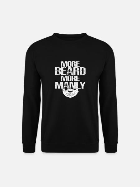 Plus de barbe plus virile - Sweat-shirt Unisexe - noir