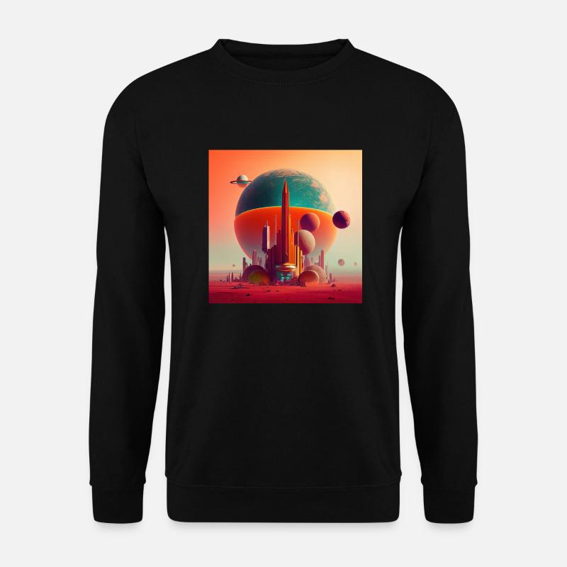 Kolonisation des Mars - Unisex Pullover - Schwarz