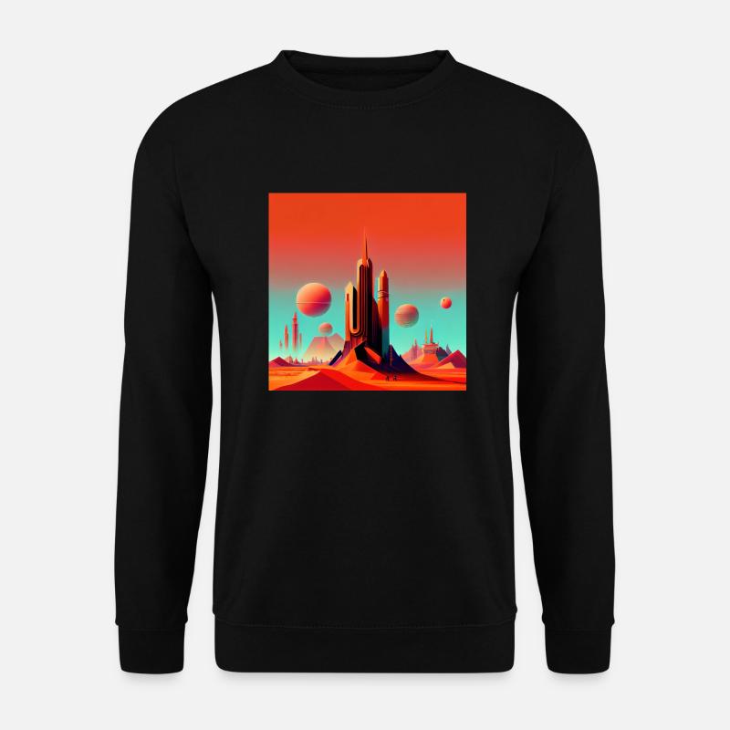 Kolonisation des Mars - Unisex Pullover - Schwarz