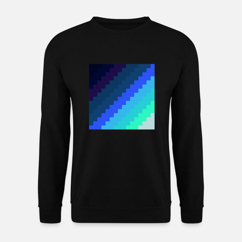 Pixelblau - Unisex Pullover - Schwarz