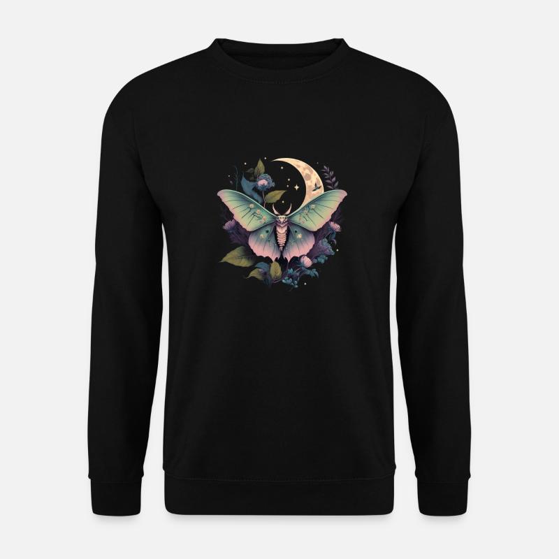 Midnat møl - Unisex sweater - sort