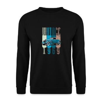 Vintage 1969 - Unisex Sweatshirt - black - Front - Alina (178cm) & Michal (187cm)