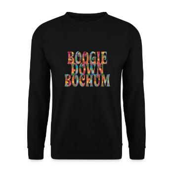 Boogie Down Bochum - Unisex Sweatshirt - black - Front - Alina (178cm) & Michal (187cm)