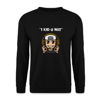 KID U NOT BLACK COLLECTION - Unisex Sweatshirt - black - Front - Alina (178cm) & Michal (187cm)