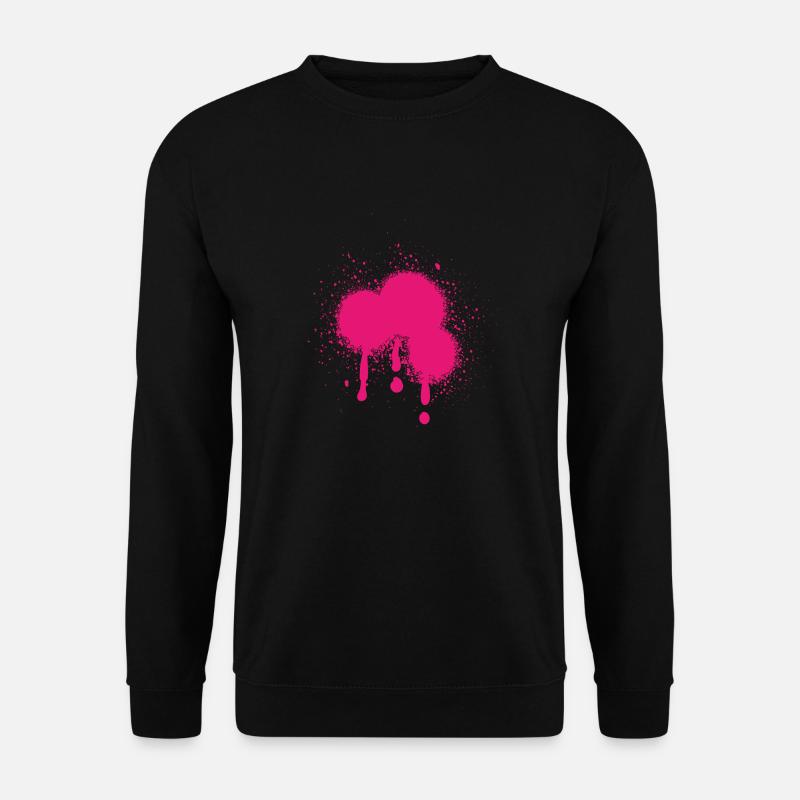 Graffiti Spray drip - Unisex Sweatshirt - black