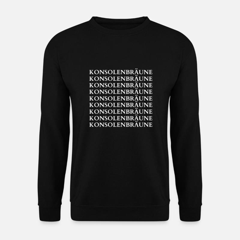 Konsolenbräune - Unisex Pullover - Schwarz