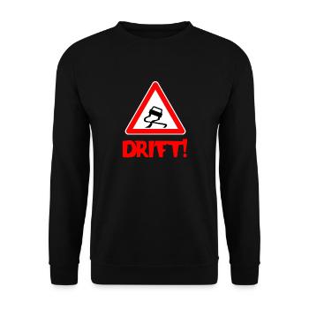 Drift | Auto | Autofan | Driften | Symbol - Unisex Pullover - Schwarz - Vorne - Alina (178cm) & Michal (187cm)