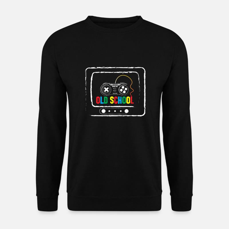 Old School Gamer - Unisex Pullover - Schwarz