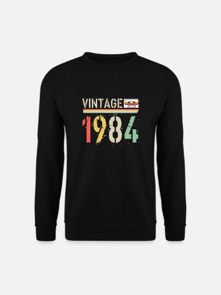 Cassette vintage 1984 - Sweat-shirt Unisexe - noir
