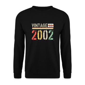 Cassette vintage 2002 - Sweat-shirt Unisexe - noir - Devant - Alina (178cm) & Michal (187cm)