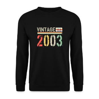 Vintage cassette 2003 - Unisex Sweatshirt - black - Front - Alina (178cm) & Michal (187cm)