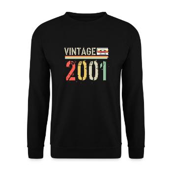 Cassette vintage 2001 - Sweat-shirt Unisexe - noir - Devant - Alina (178cm) & Michal (187cm)
